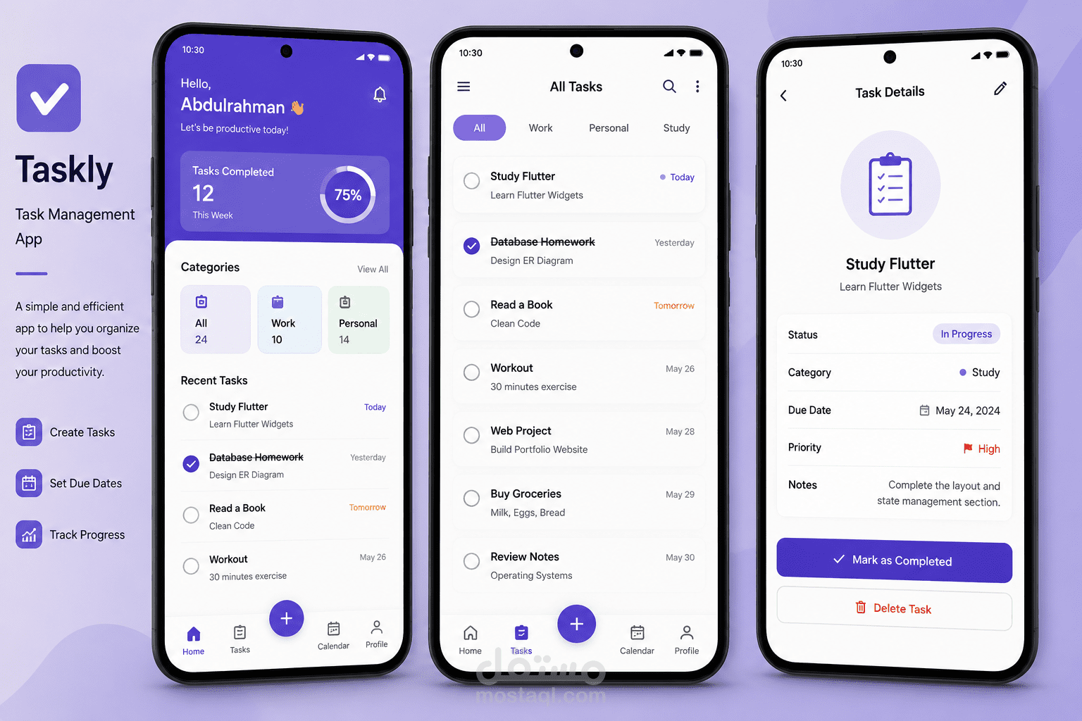 Flutter Task Management Application