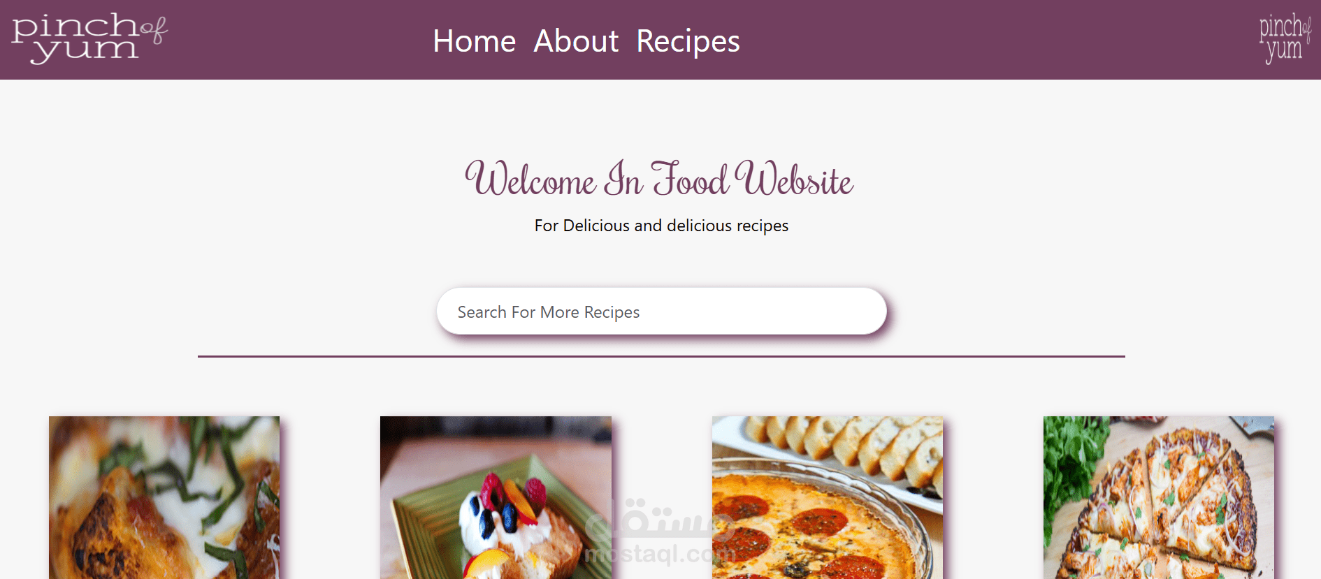 Recipes Website