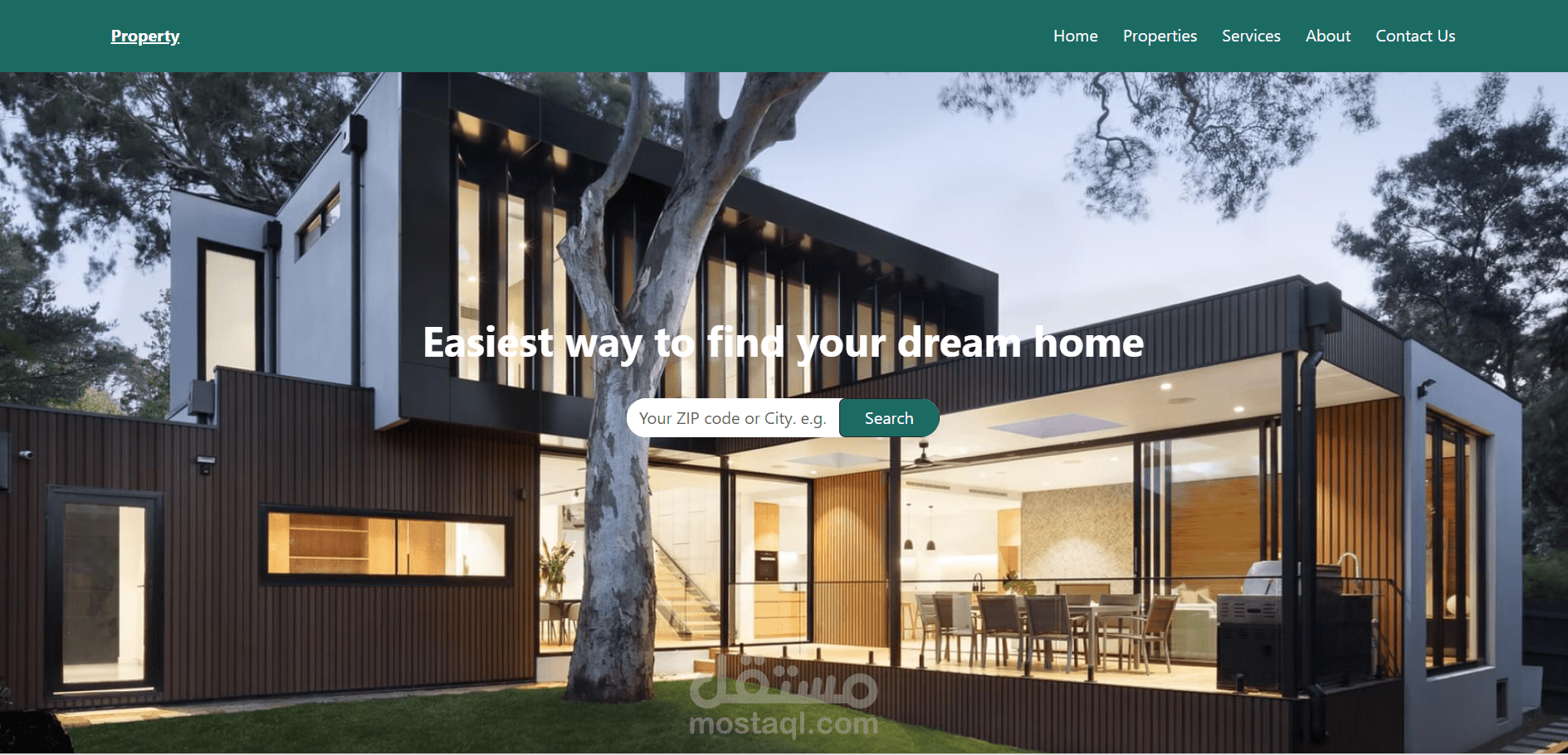 Modern Real Estate Website Design - Property Finder Platform