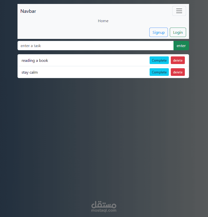 مشروع todo-list