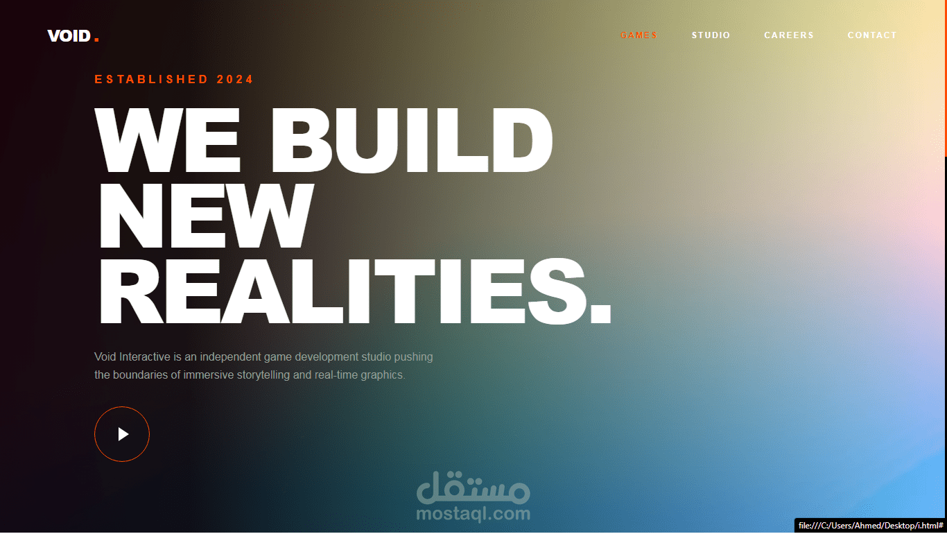 GamesDev Company Website