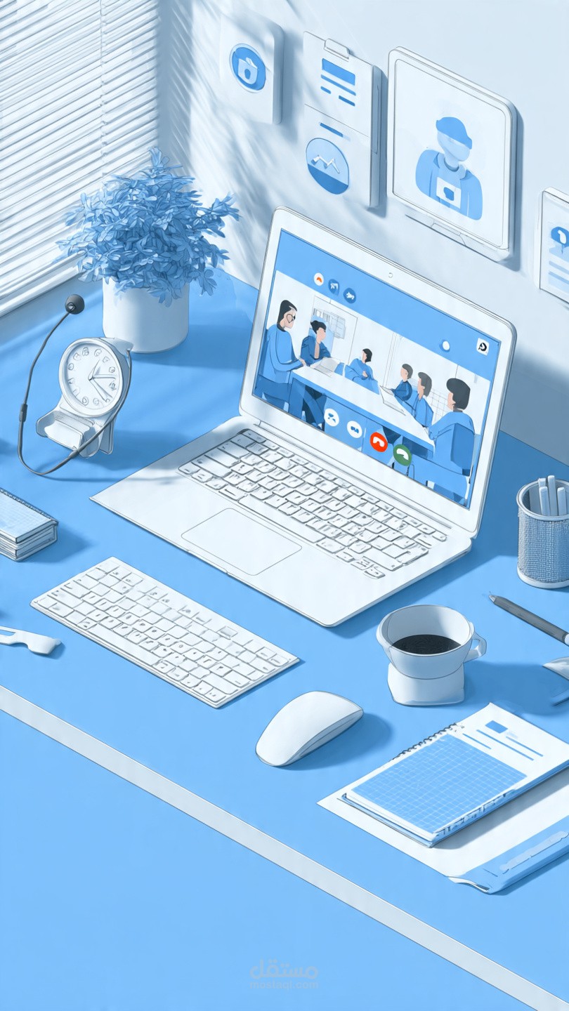 تفريغ مقابلة عمل عبر زووم - تسويق رقمي | 20 دقيقة