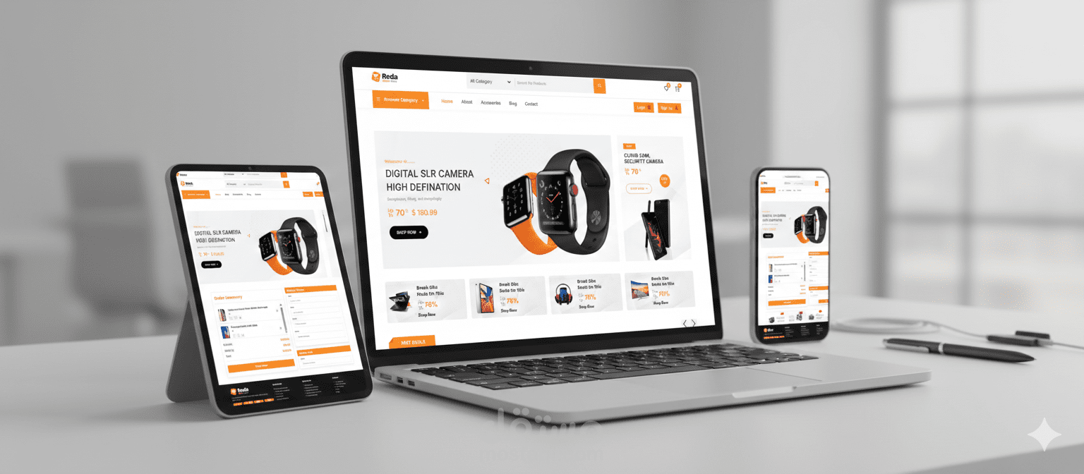تصميم متجر إلاكتروني ( E-Shop Dynamic  )