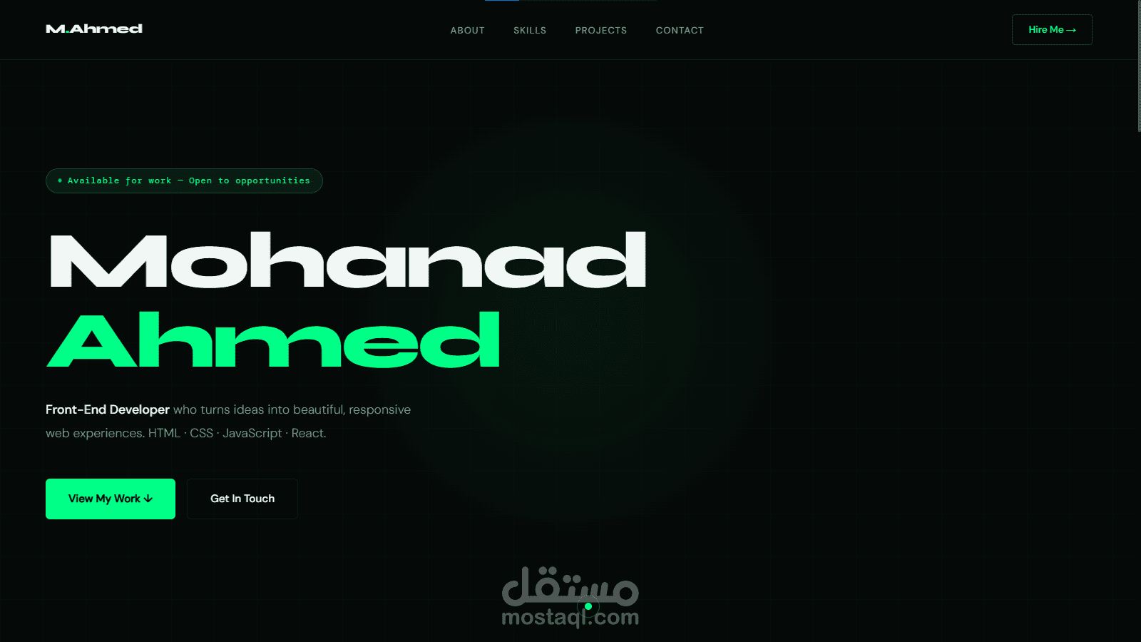 Mohanad-Portfolio