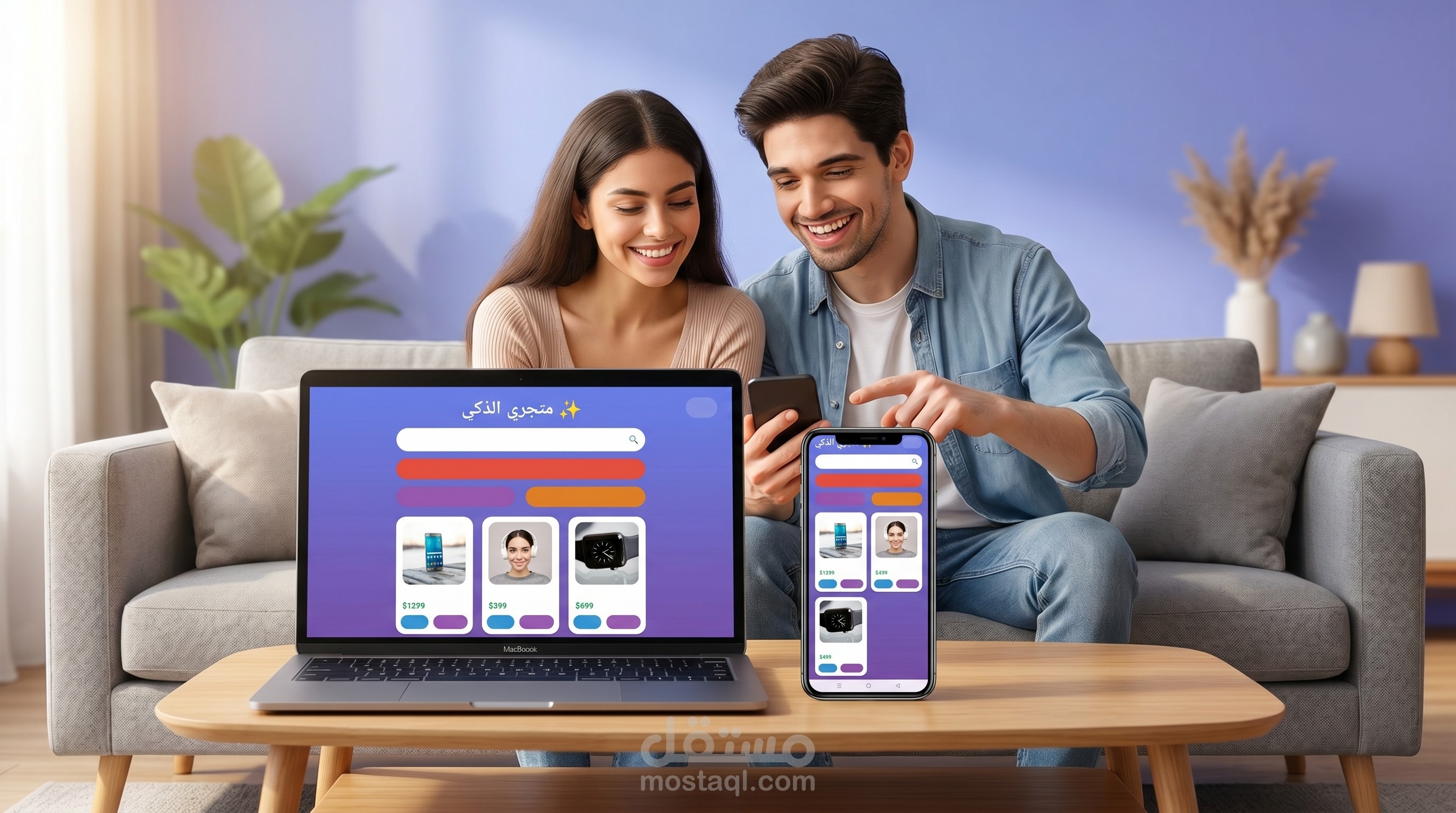 تطبيق متجر إلكتروني مع ذكاء اصطناعي - كود جاهز + APK