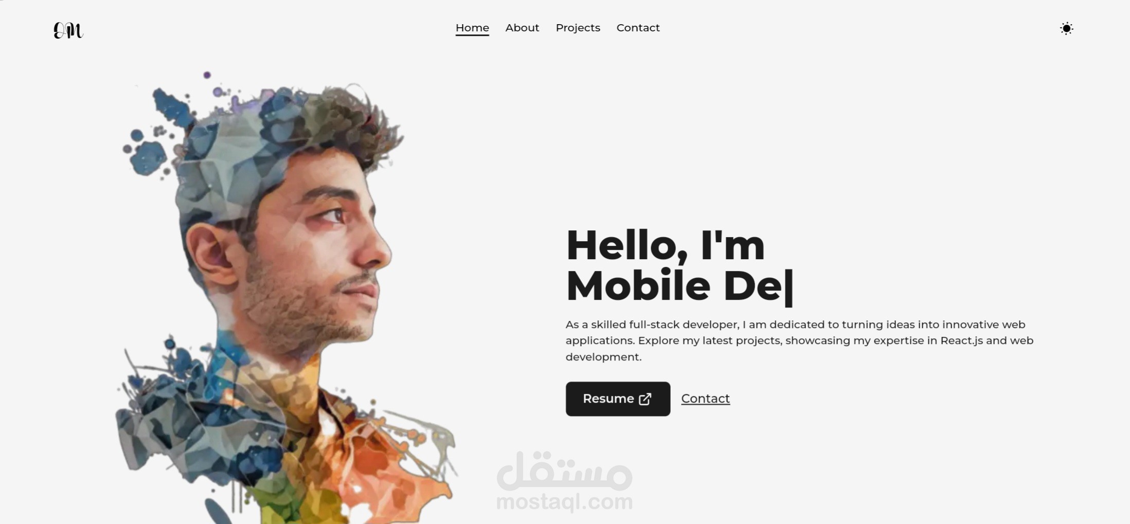 انشاء Portfolio احترافي