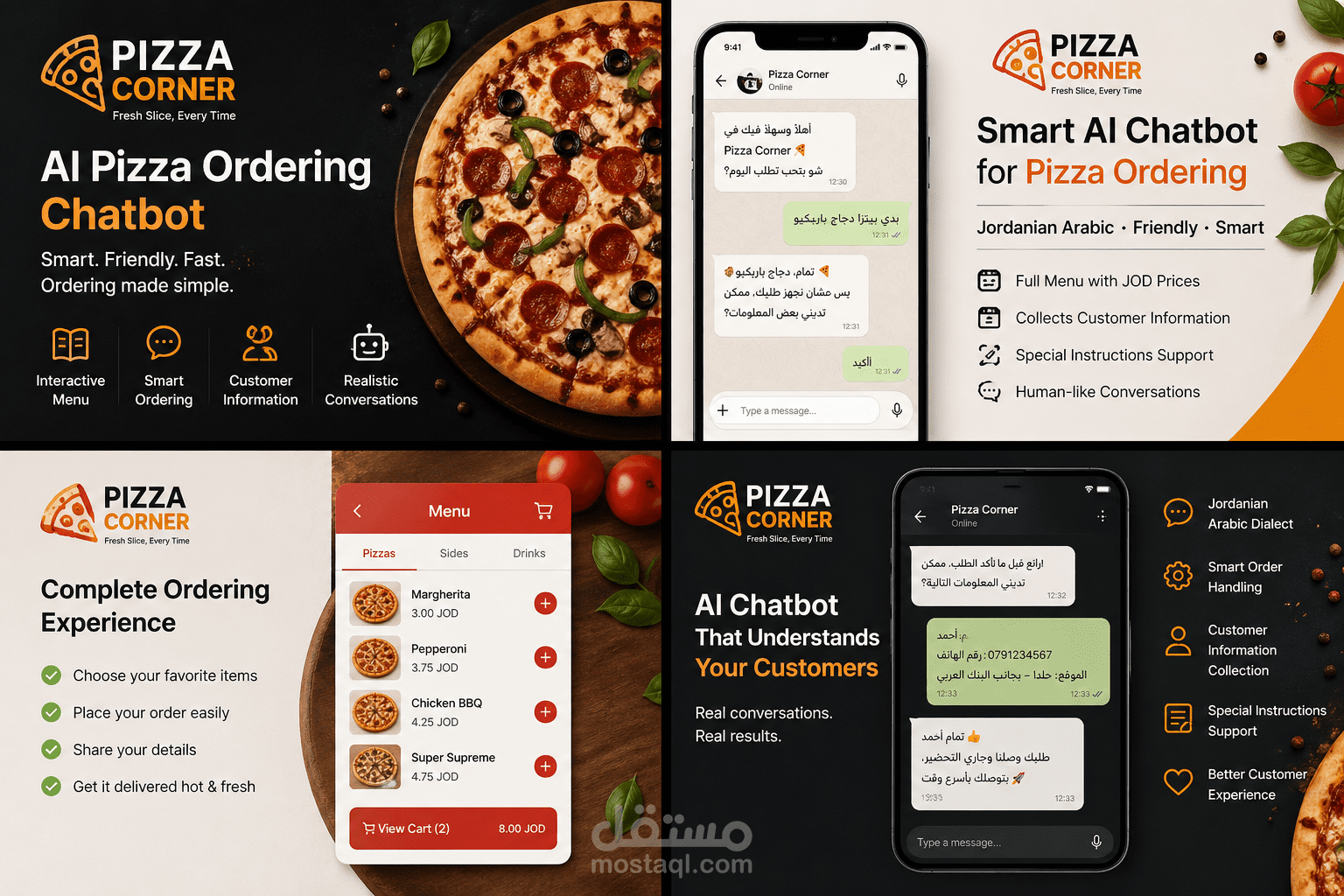 AI Pizza Ordering Chatbot – Pizza Corner System