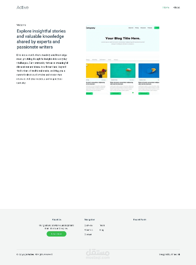 Active Blog MVC