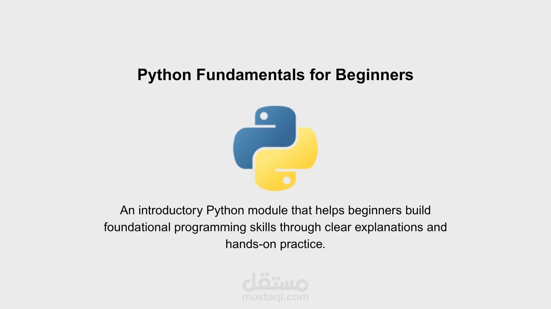 Programming Course Module