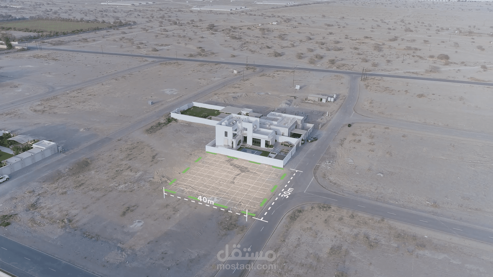مونتاج عقاري لقطعة ارض وتقسيمها