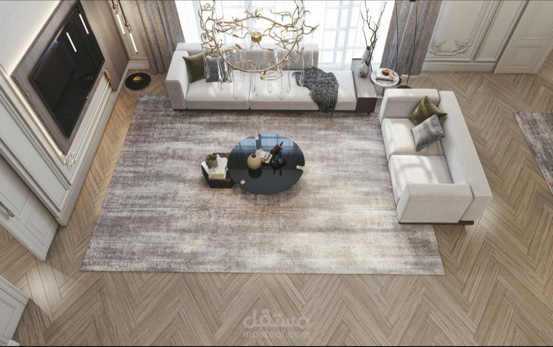 تصميم داخلي لغرفه المعيشه