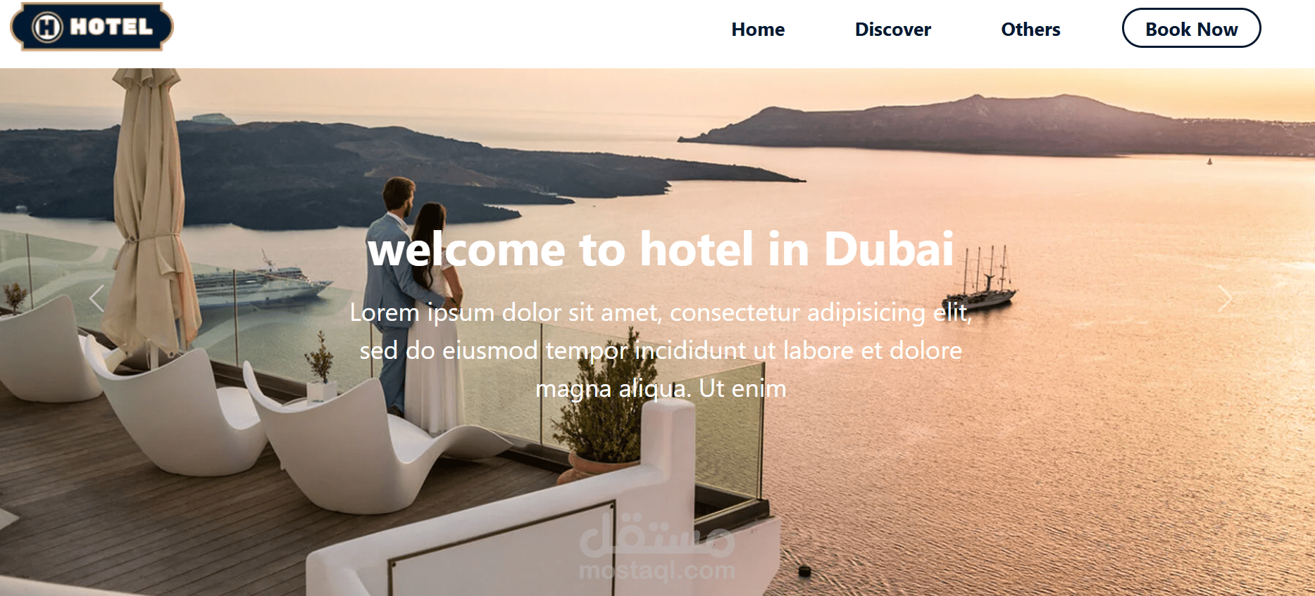 Bootstrap Hotel project