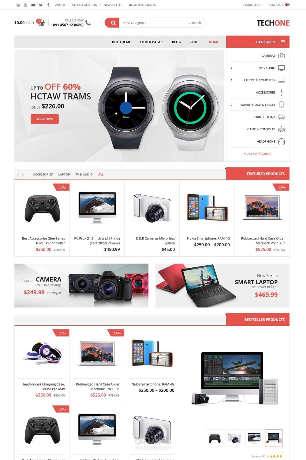 منصة تجارة إلكترونية متكاملة (E-Commerce Full-Stack Platform)