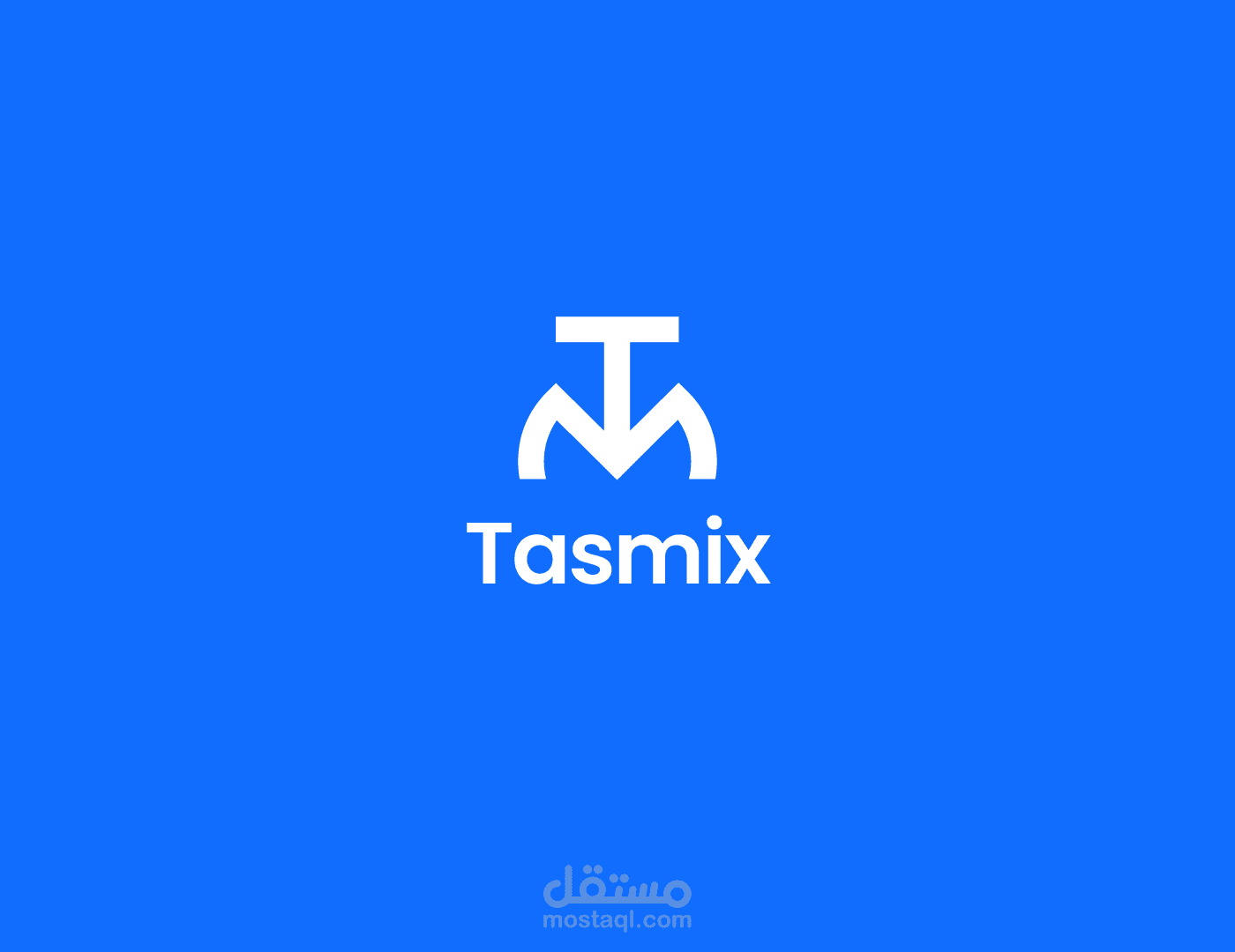 شعار وهوية بصرية لشركة tasmix (تاسميكس)