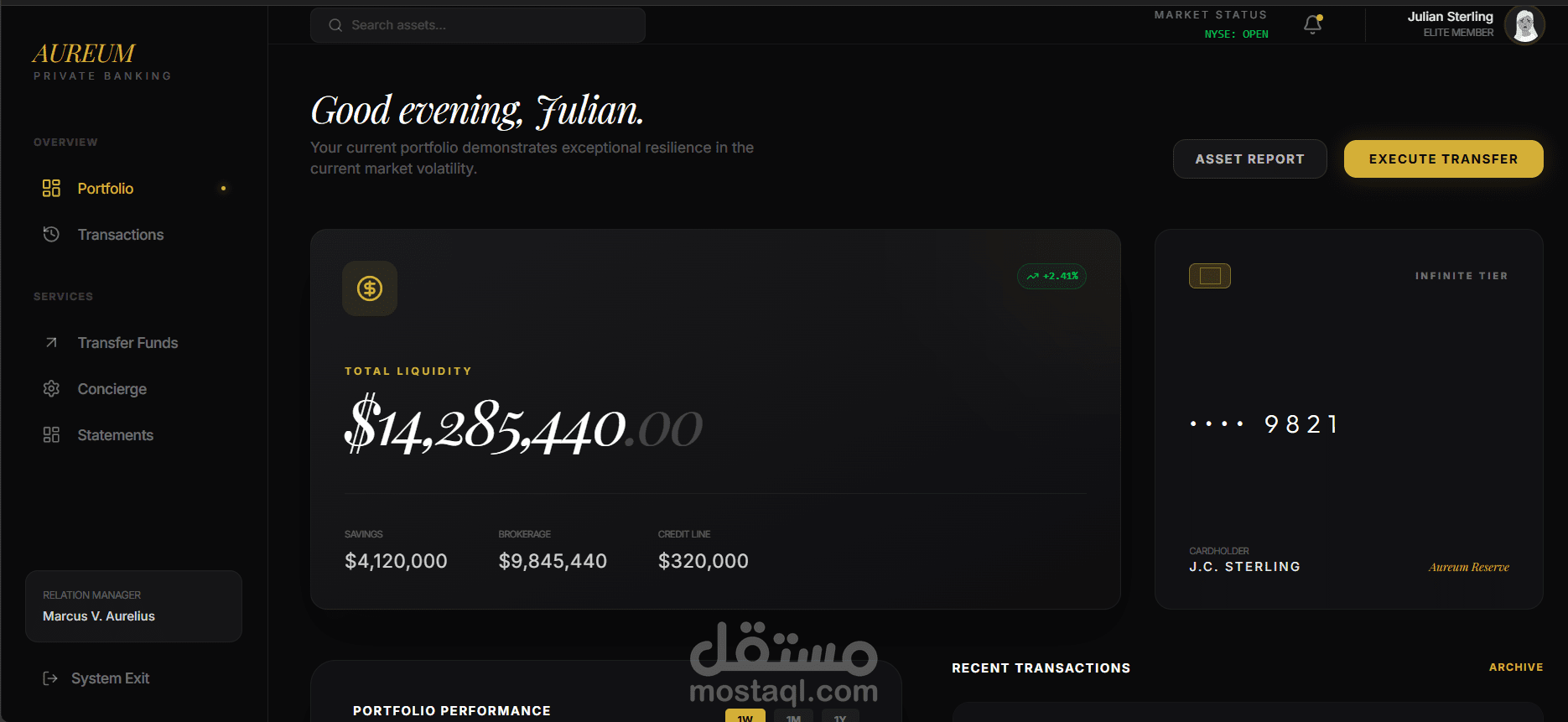 Bank account visualizer