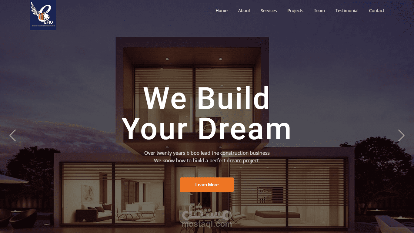 اخر اعمالي | موقع لشركة انشاءات