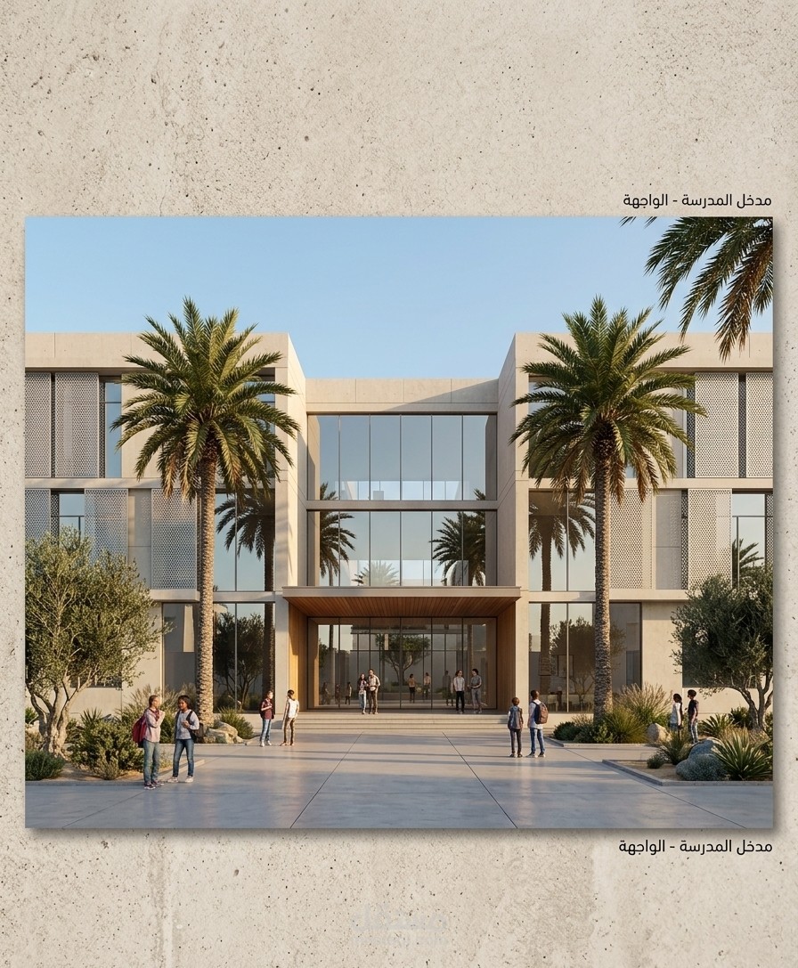 مدرسة في بيئة صحراوية