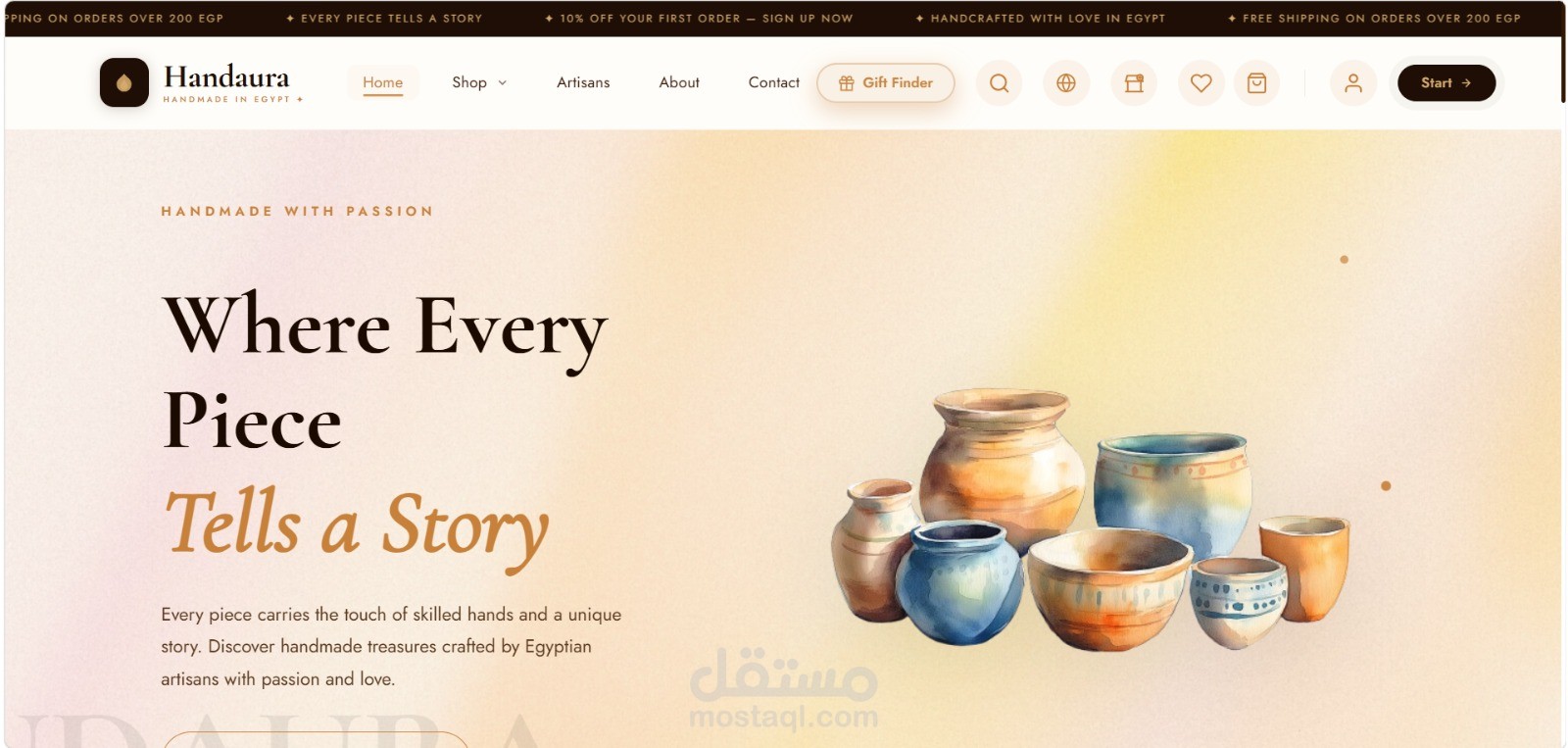 Handaura — AI-Powered Handmade Crafts E-Commerce Platform