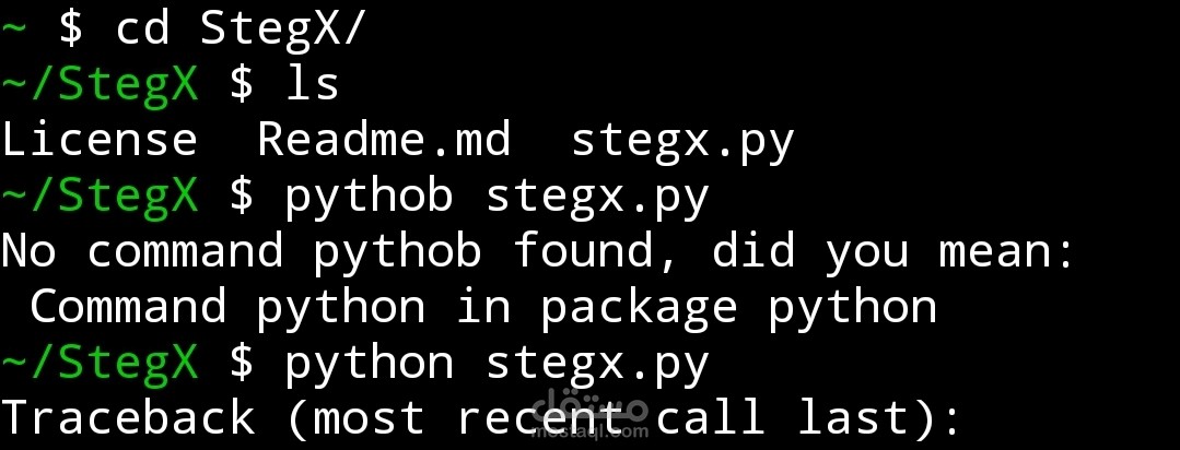 مشروع متفرع من مشروع StegX