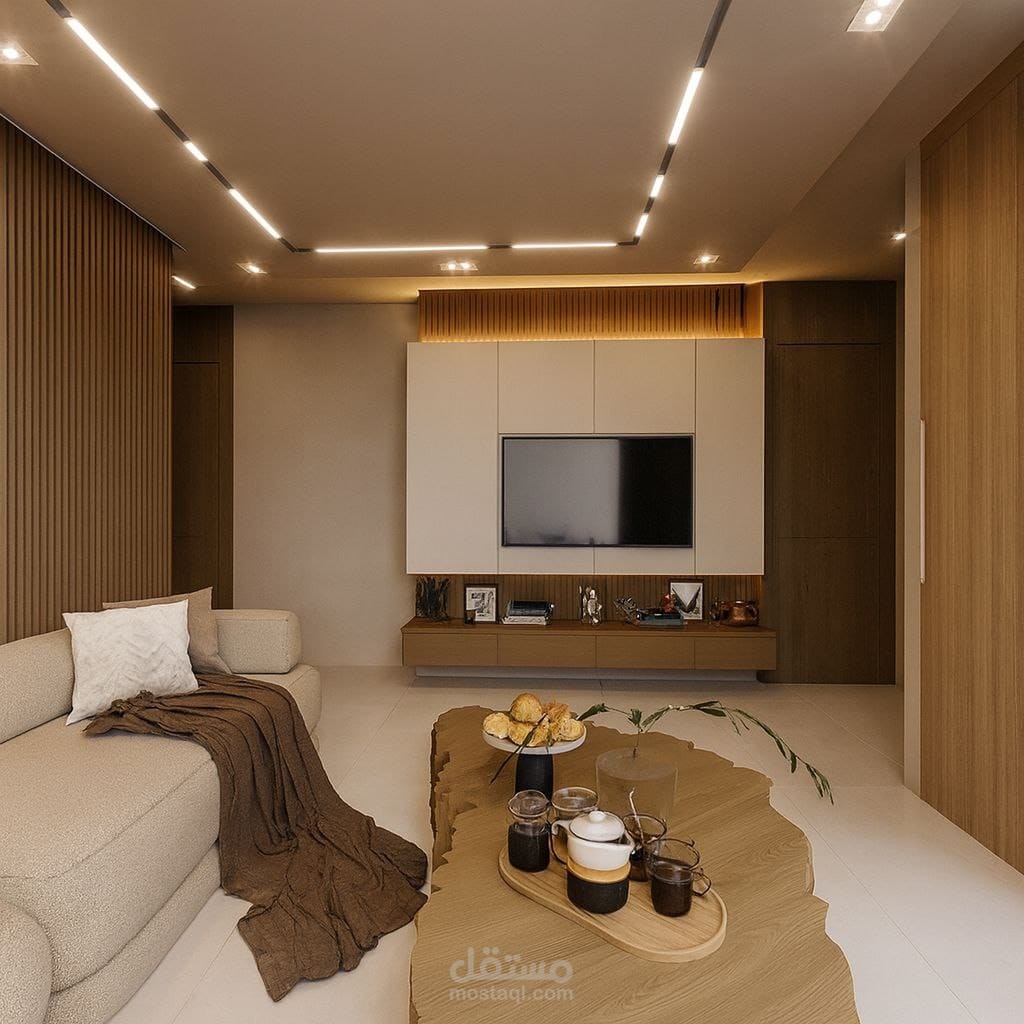 تصميم داخلي وتنفيذي متكامل - شقة سكنية (خلدا)