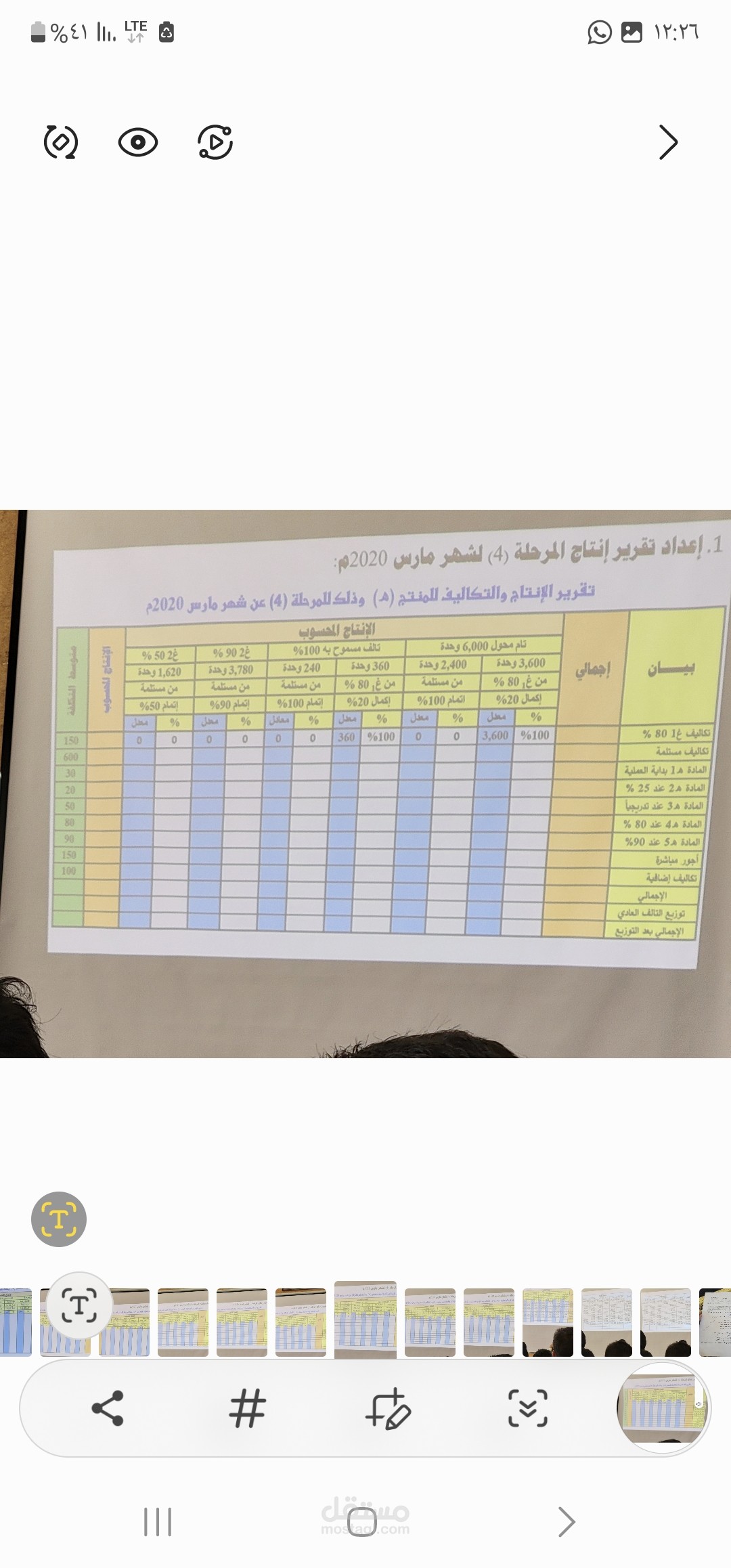 إعداد تقارير الإنتاج وتحليل التكاليف التشغيلية.