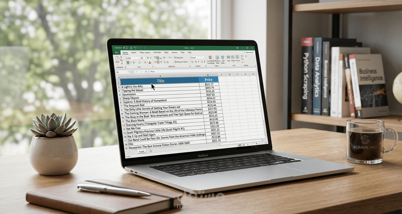 سكربت ذكي لأتمتة كشط البيانات وتوليد تقارير Excel منسقة تلقائياً بـ Python