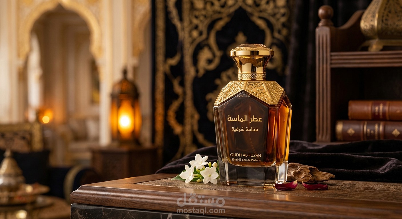 عطر فخم بتركيبة شرقية جذابة تدوم طويلاً – لمسة من الأناقة والثقة