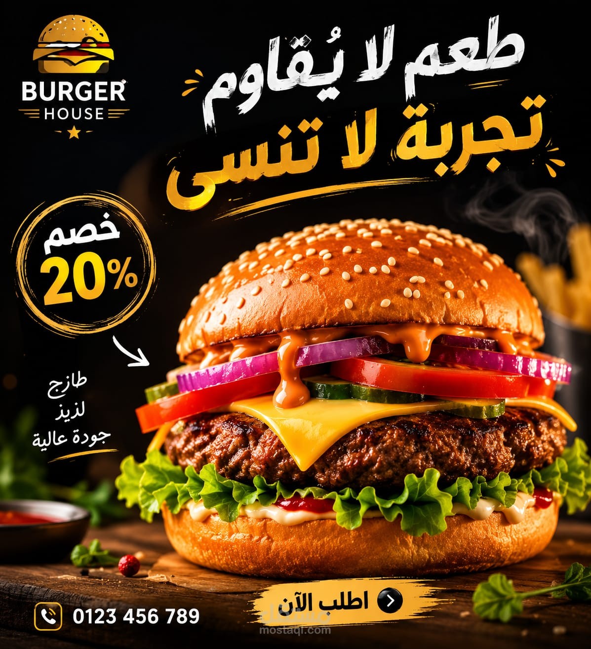 اعلان همبرجر