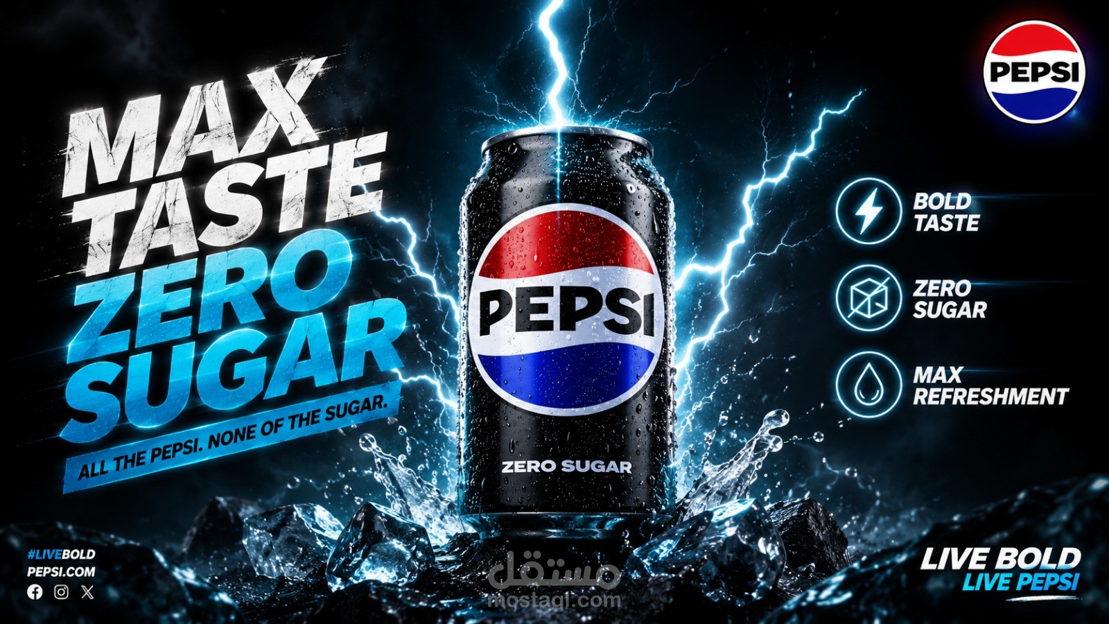 اعلان لى pepsi