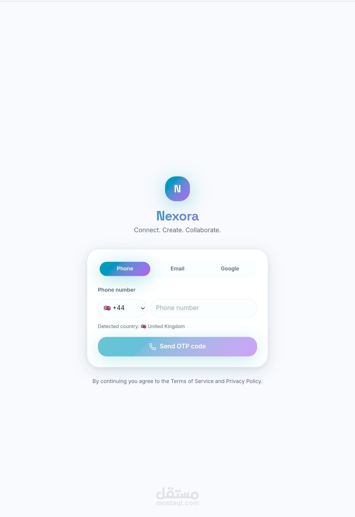 تطوير منصة Nexora للمصادقة وتسجيل الدخول باستخدام الذكاء الاصطناعي