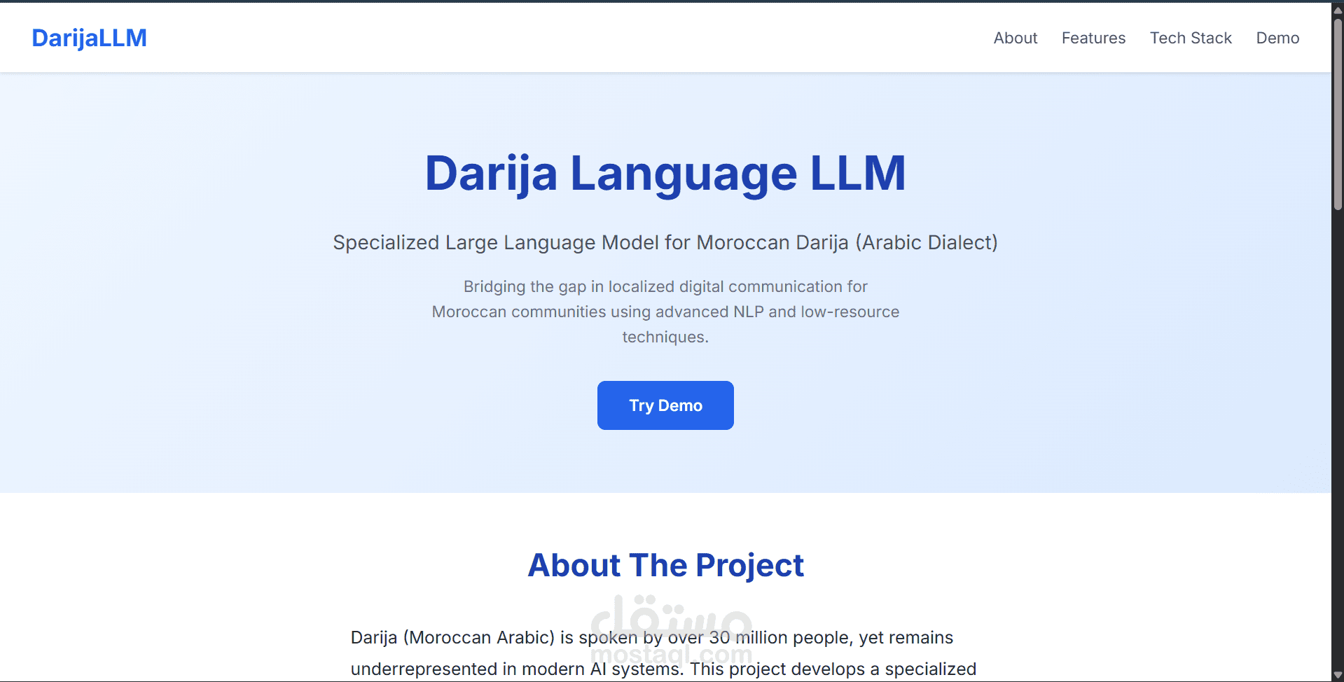 تطوير نموذج لغوي كبير (LLM) خاص بالدارجة المغربية
