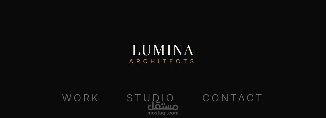 تطوير واجهة رقمية فاخرة لشركة هندسة معمارية وعقارات (Luxury Portfolio)