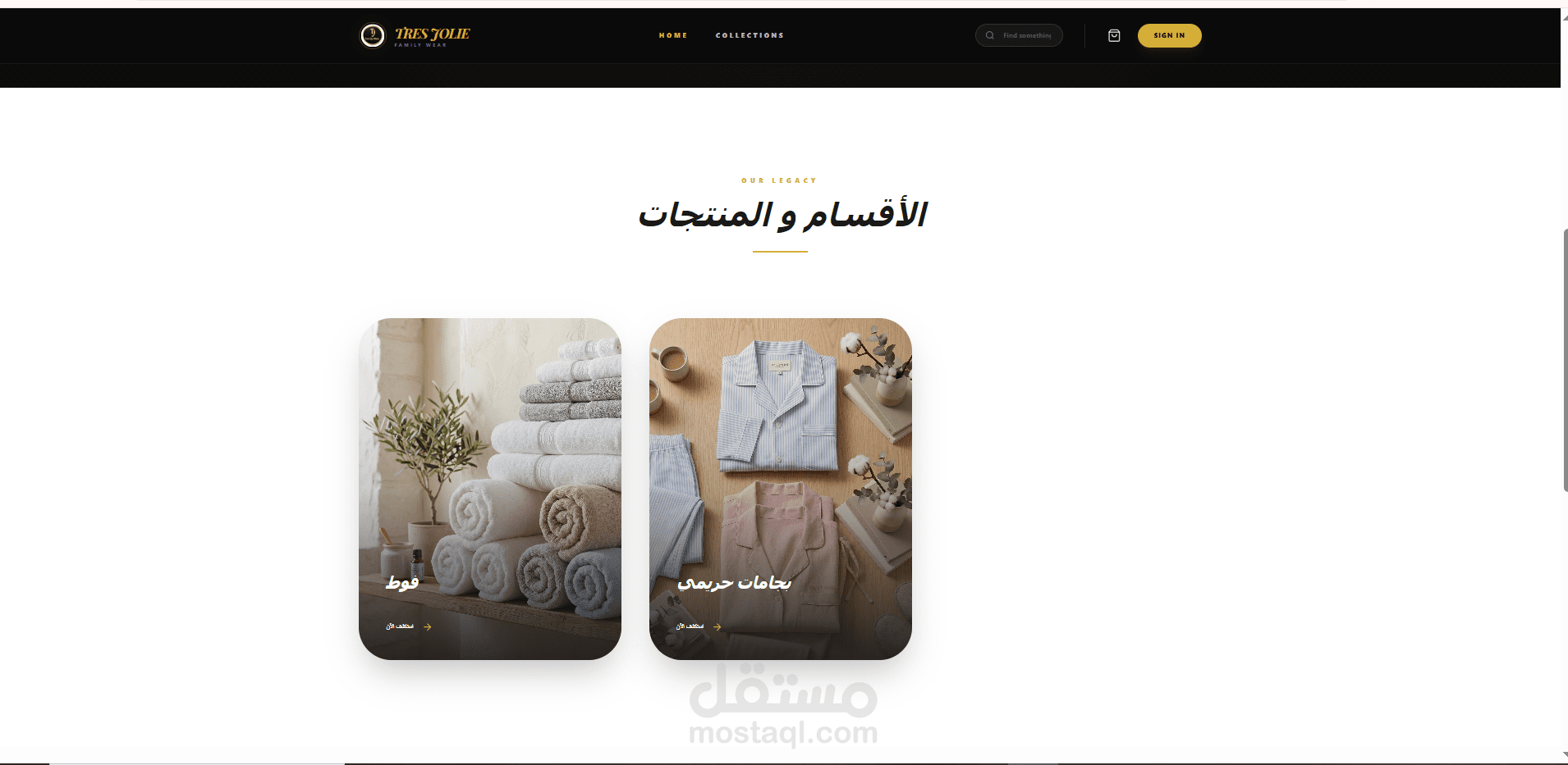 E-Commerce Web Application for a clothing store