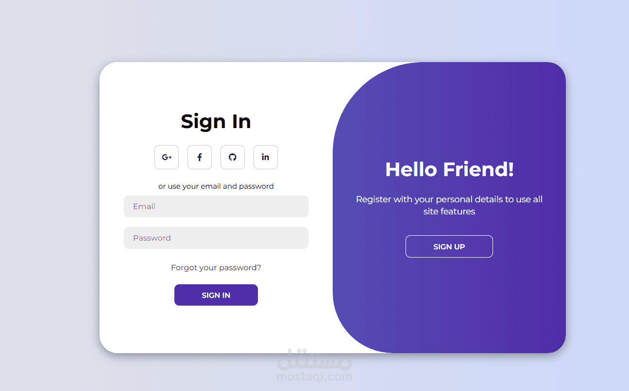 Modern Login Page