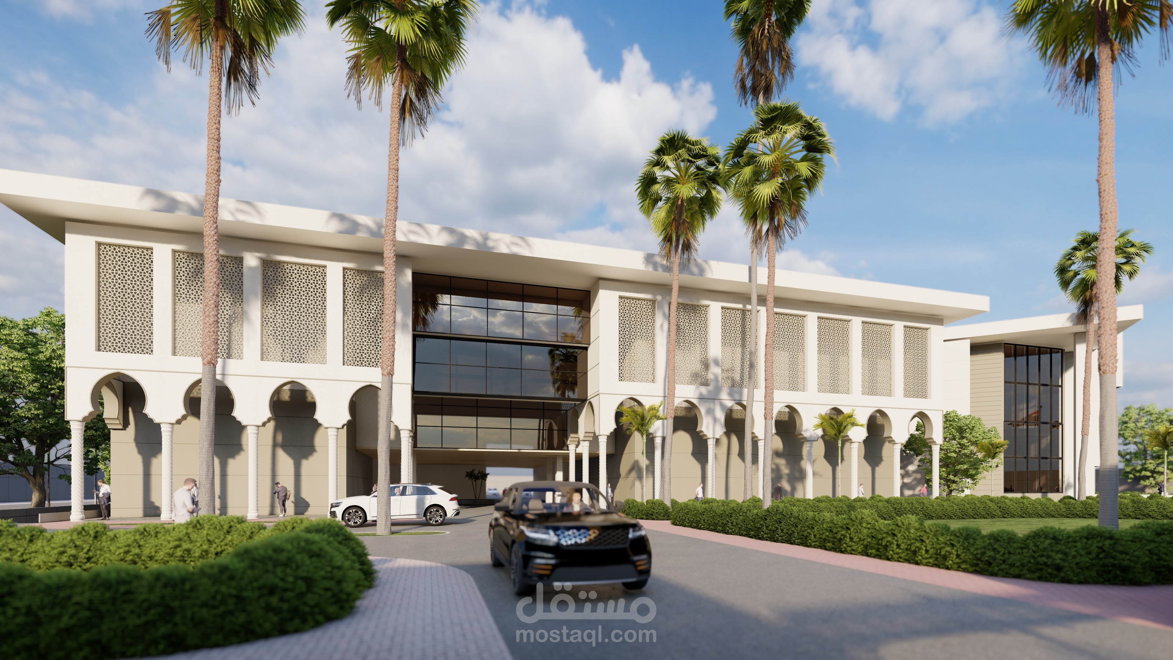 تصميم مقترح لسفارة احدى الدول