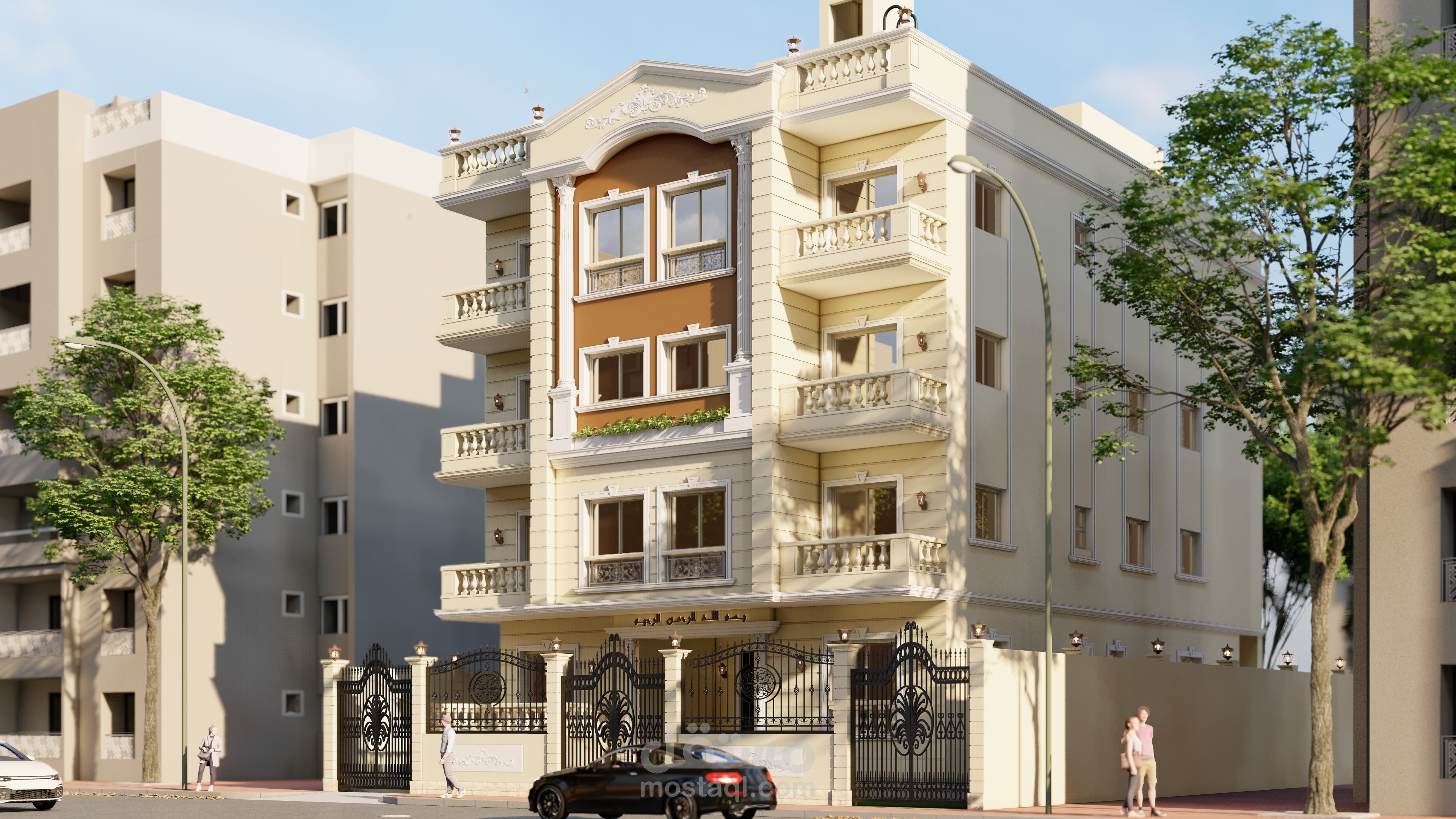 تصميم عمارة سكنية كلاسيكية