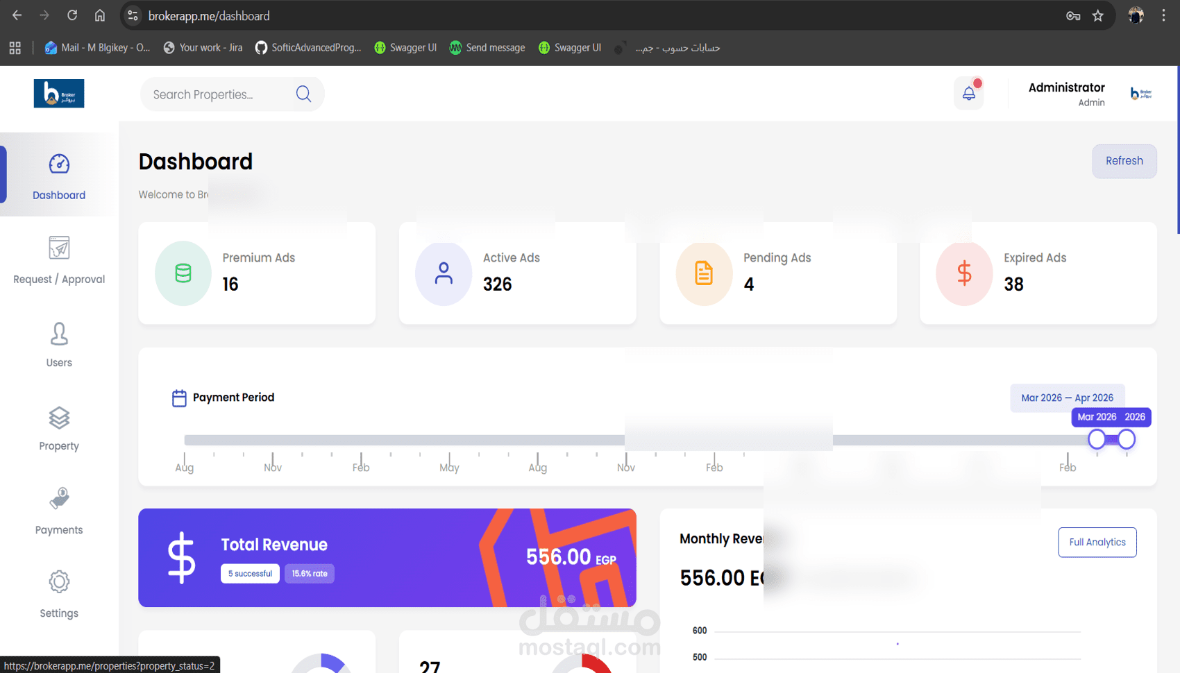 broker app dashboard