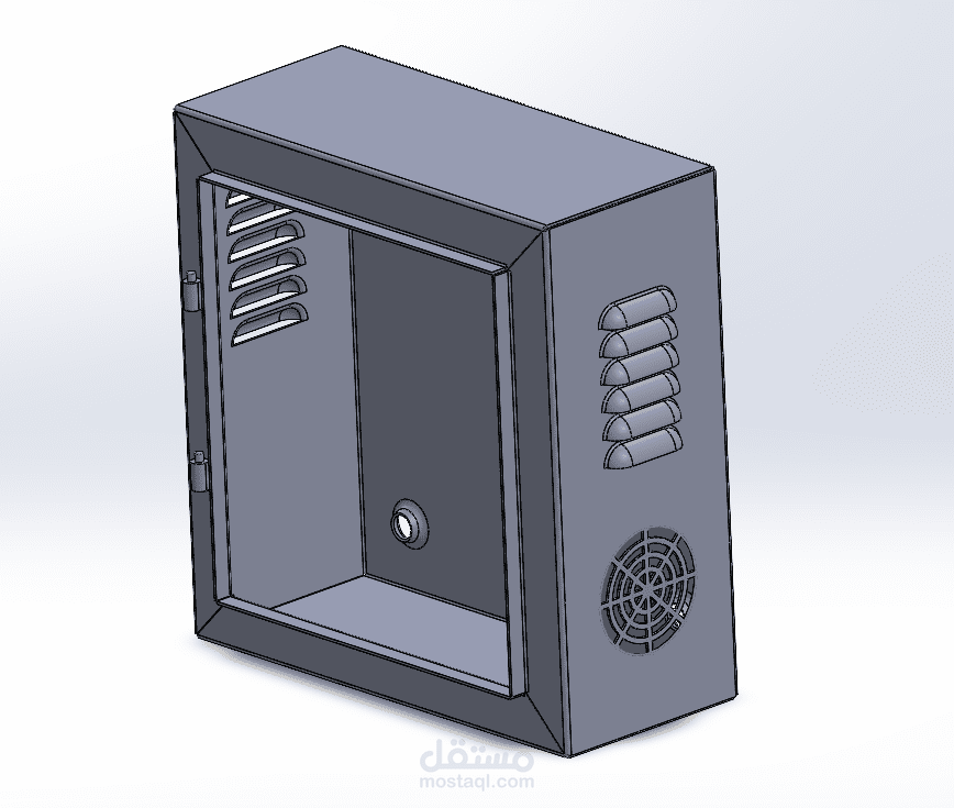 تصميم هيكل معدني للإلكترونيات (Sheet Metal Enclosure)