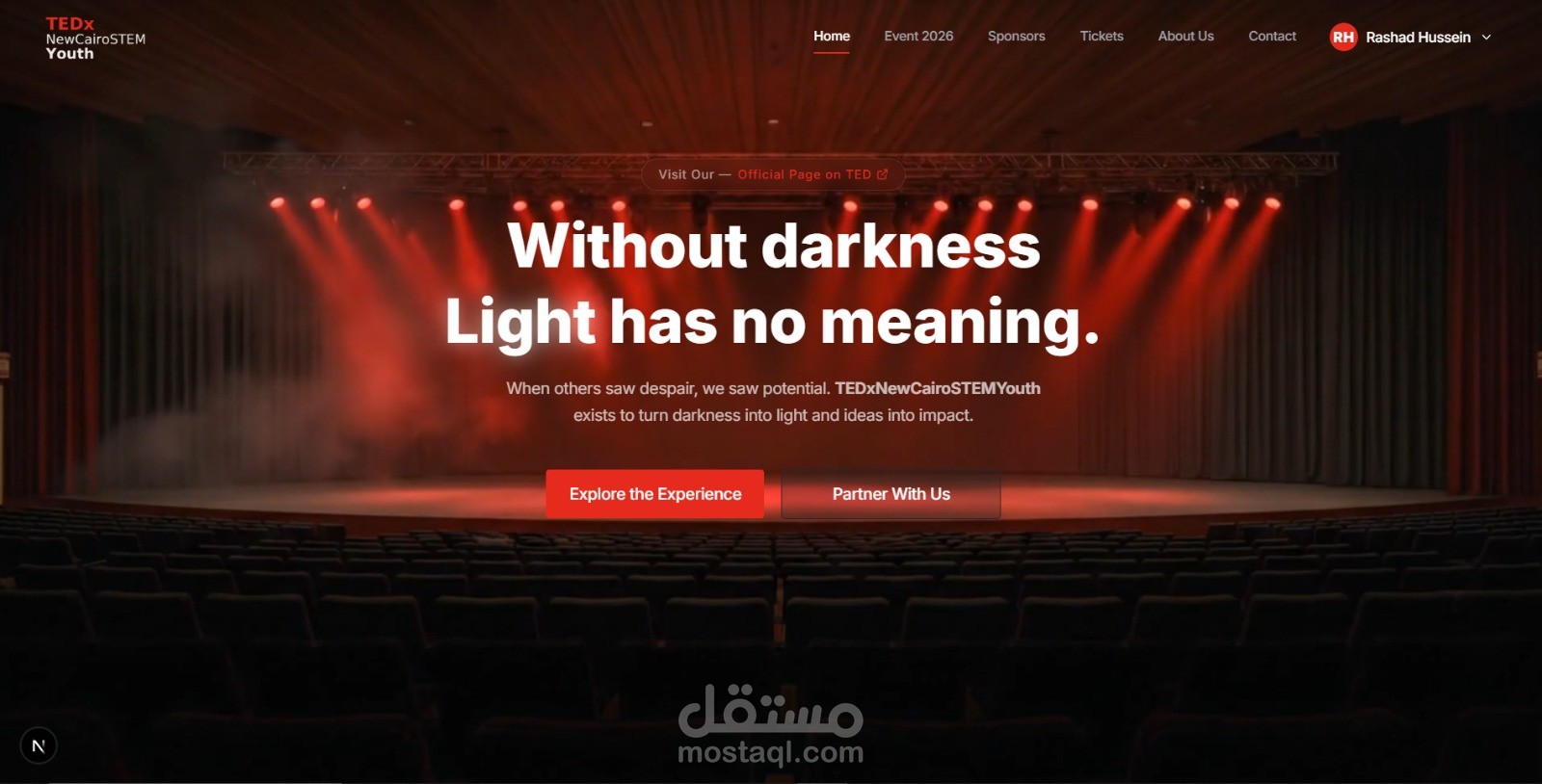 موقع حدث TEDx رسمي — TEDxNewCairoSTEMYouth 2026