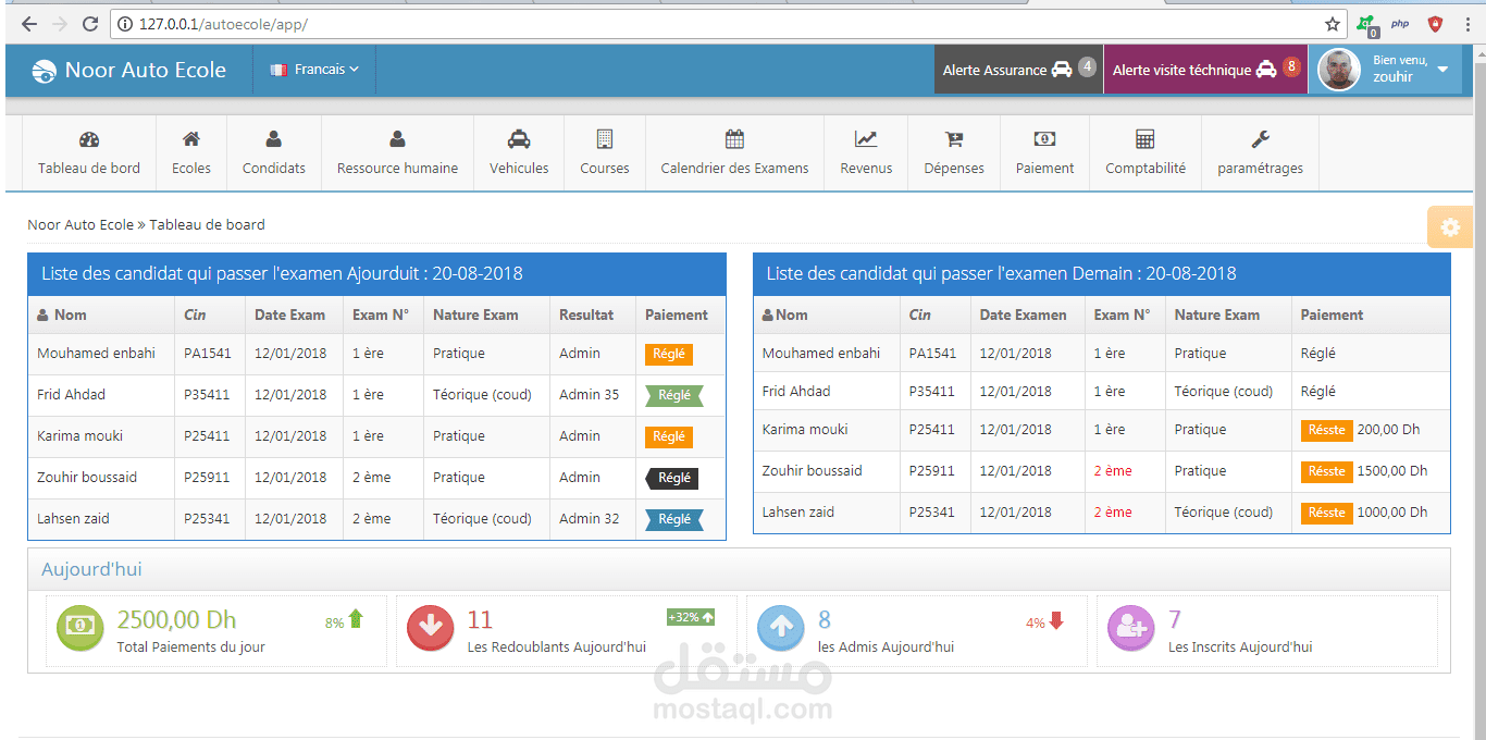 برنامج محاسة و تسيير
