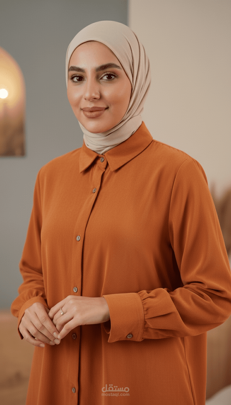 حملة اعلانية ملابس ribbed velvet shirt