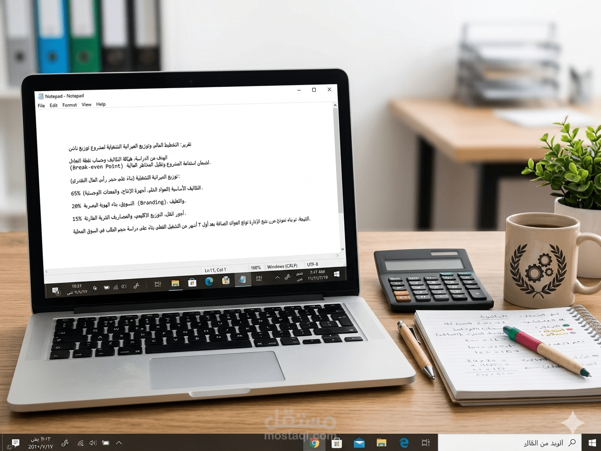 إعداد دراسة جدوى مالية وتخطيط الميزانيات للمشاريع الناشئة