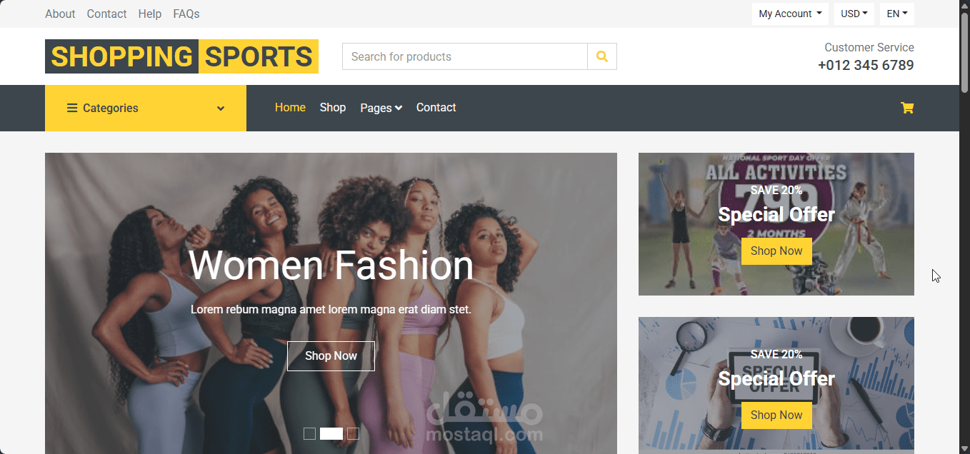 Full Stack E Commerce Web Application