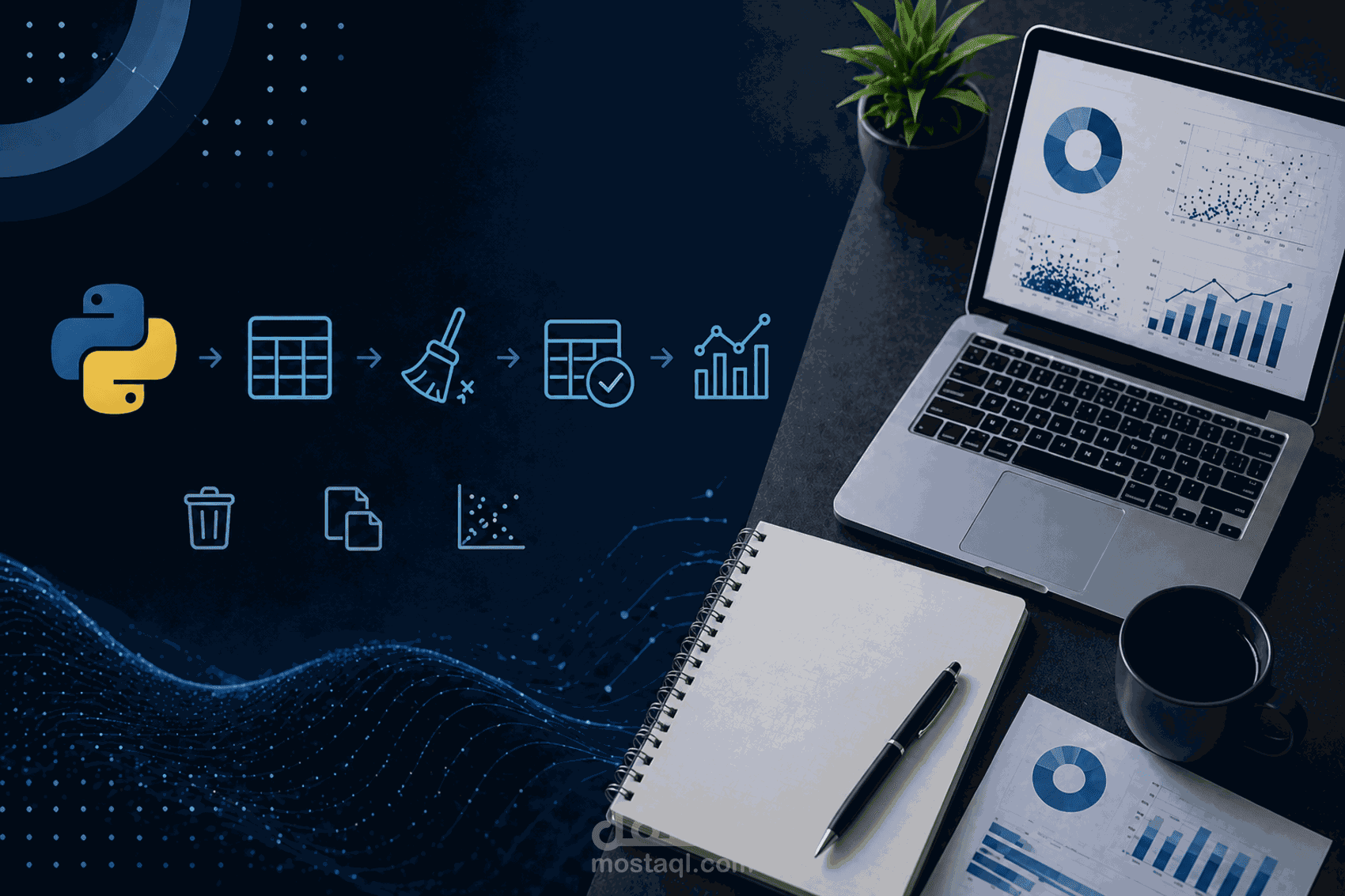 تنظيف ومعالجة البيانات باستخدام بايثون