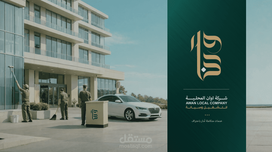 تصميم بروفايل لأحد شركات التشغيل والصيانة