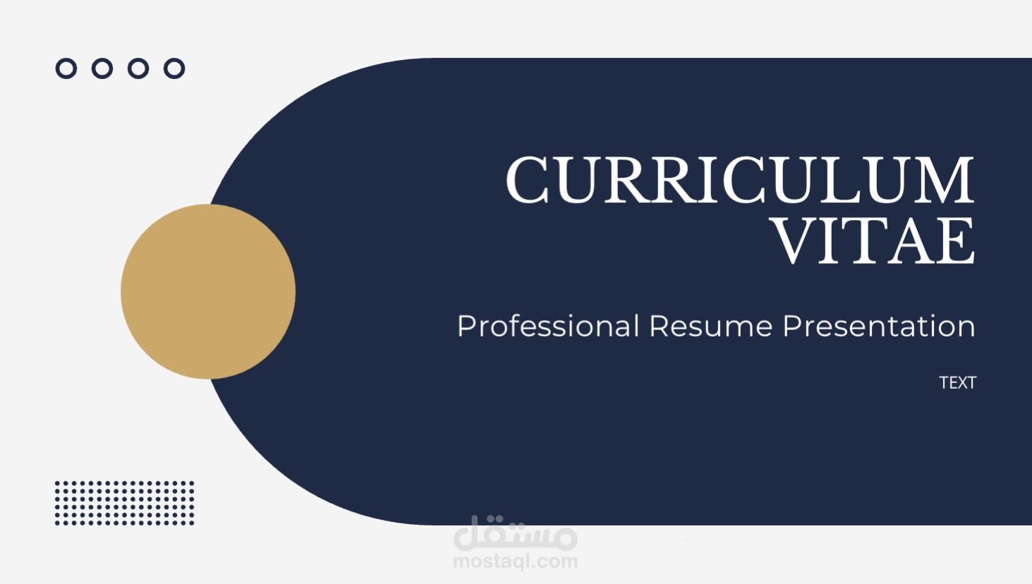 قالب لانشاء CV احترافي