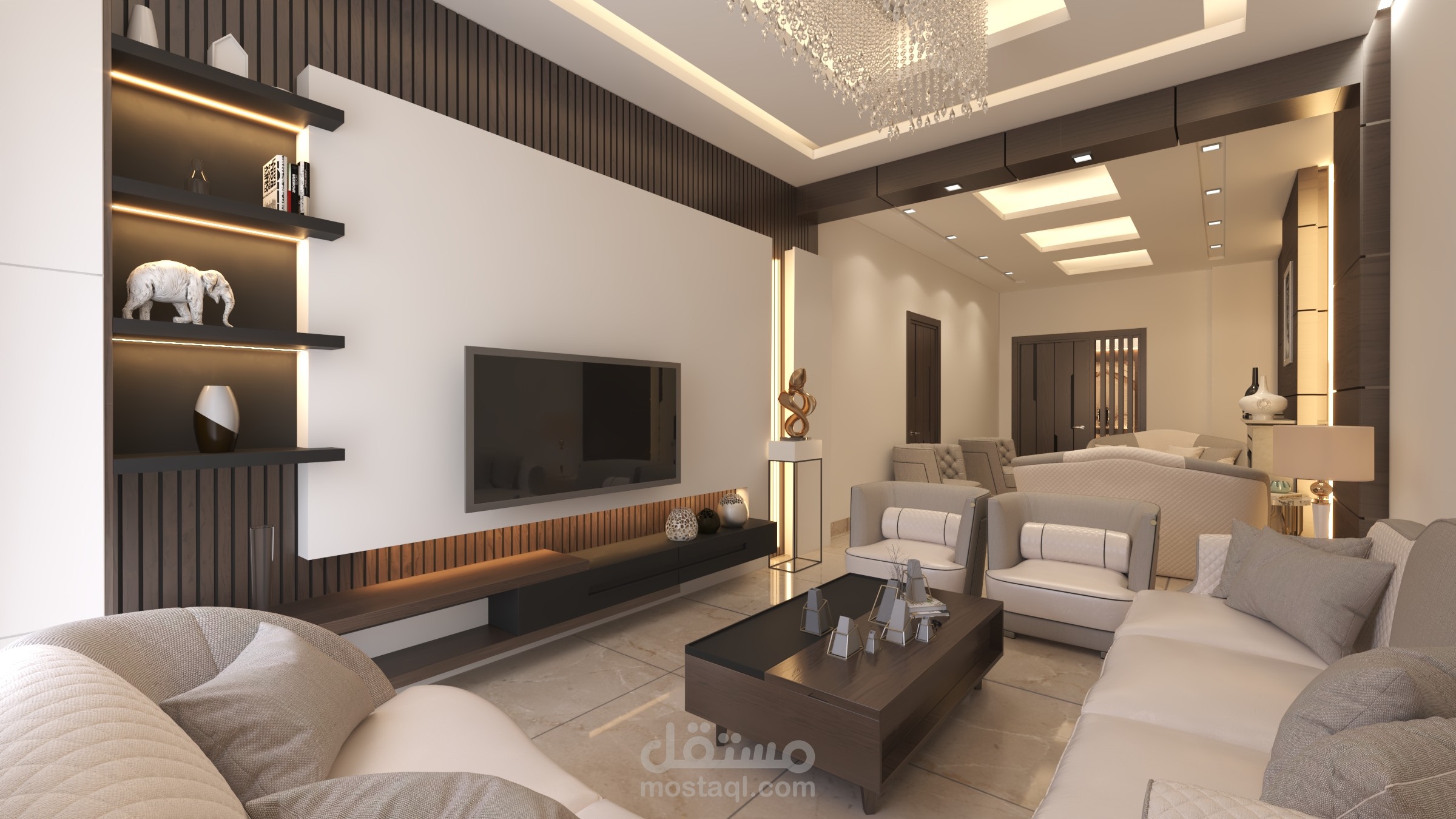 تصميم شقة سكنية