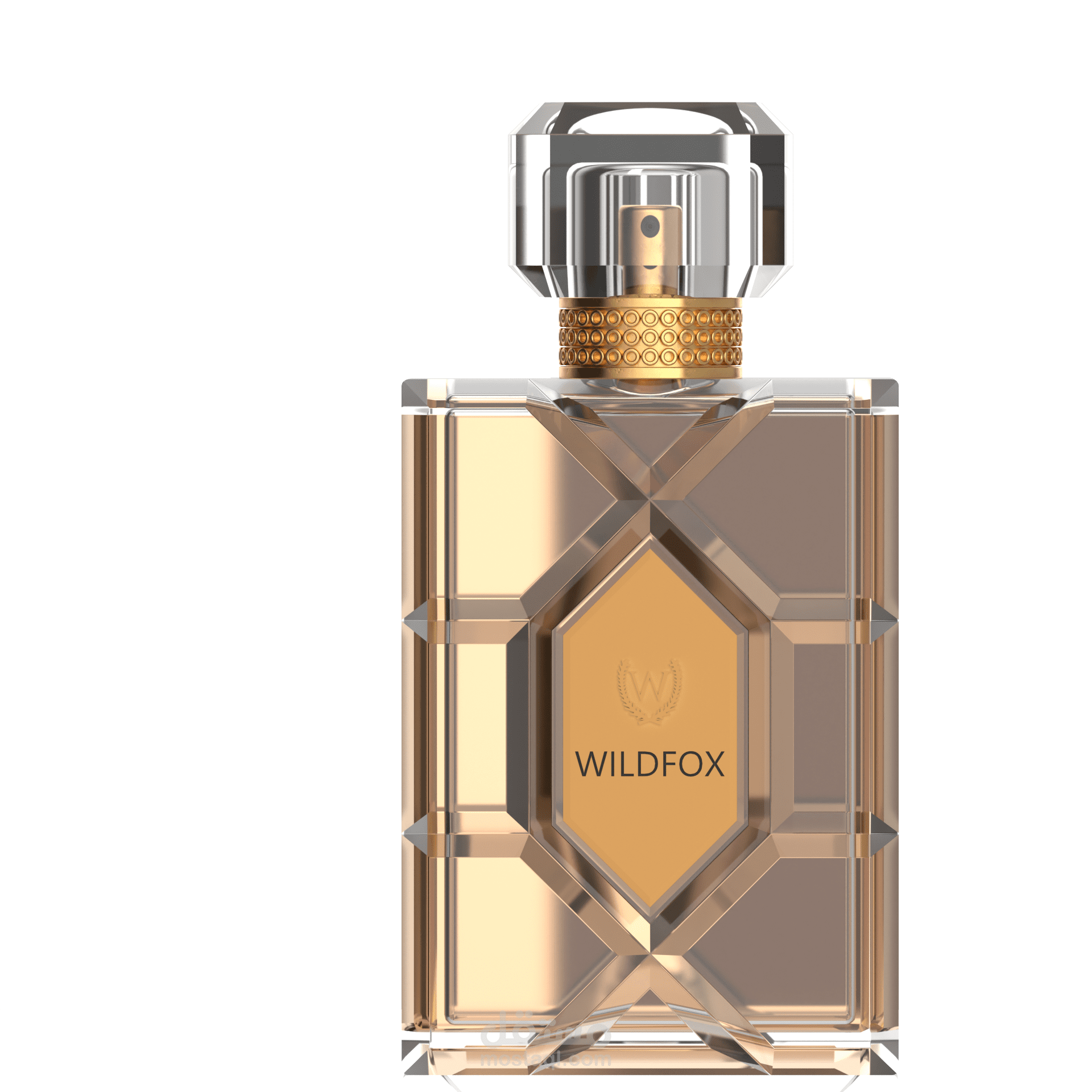تصيير واقعي لزجاجة عطر Wildfox