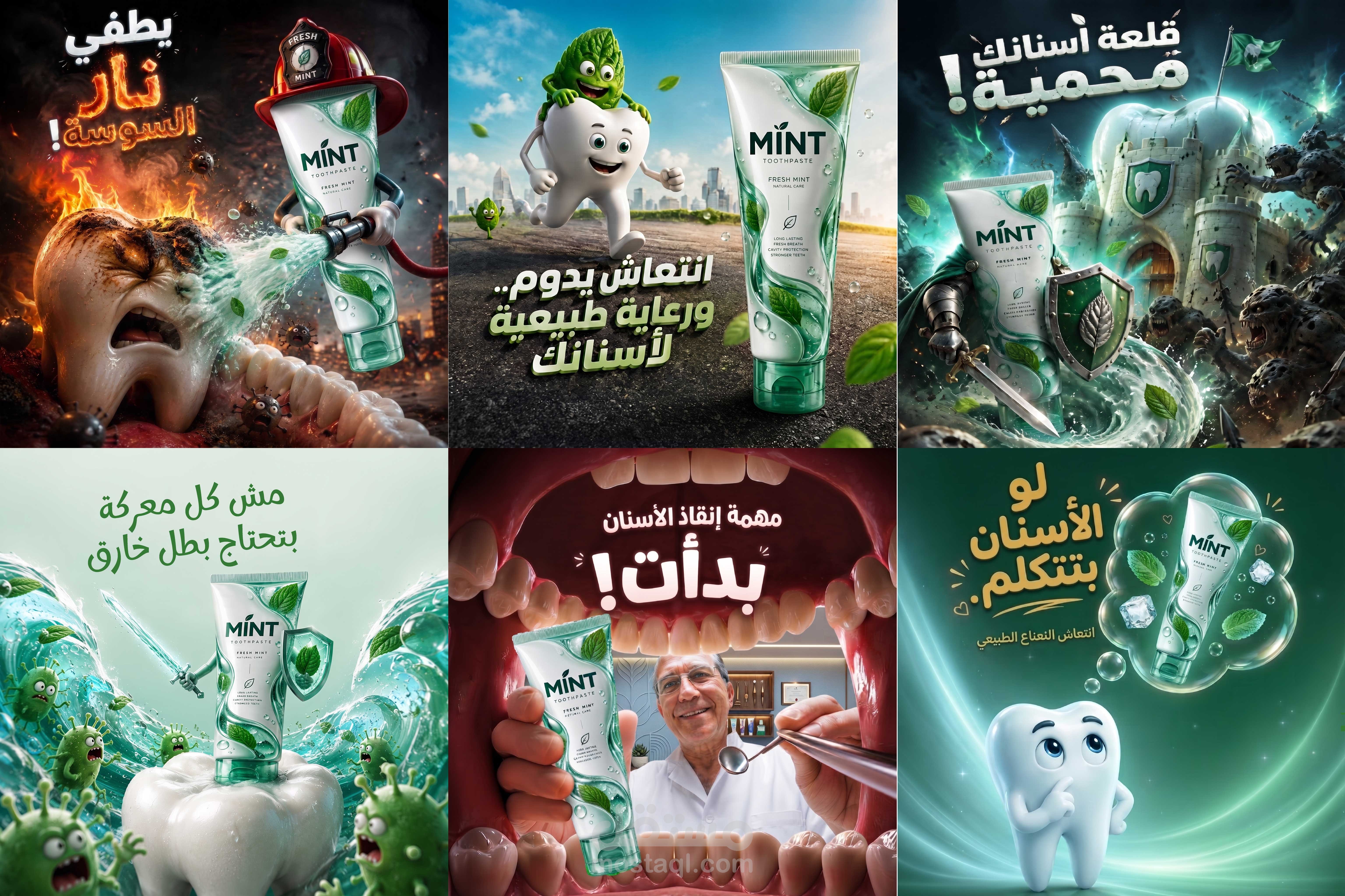تصميم إعلان سوشيال ميديا إبداعي لمنتج MINT