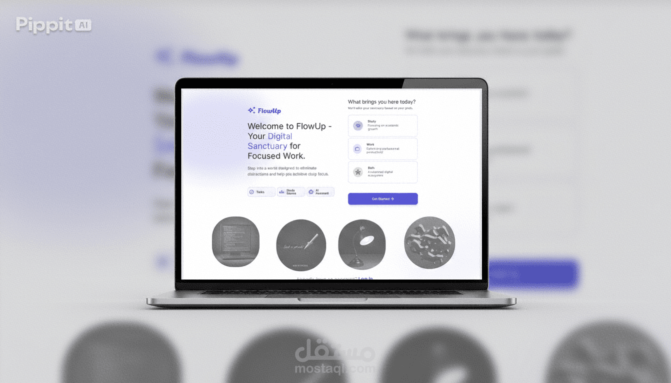 FlowUp is a modern AI-assisted productivity web application designed to enhance task management, focus, and time optimization